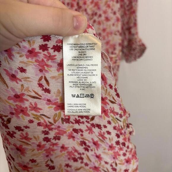 NWOT Anthropologie Maxi Dress Women Red FloralThe Marais Printed Chiffon Size: M - Picture 8 of 8